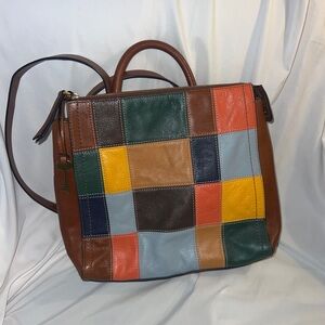 Fossil Leather Multicolored Purse